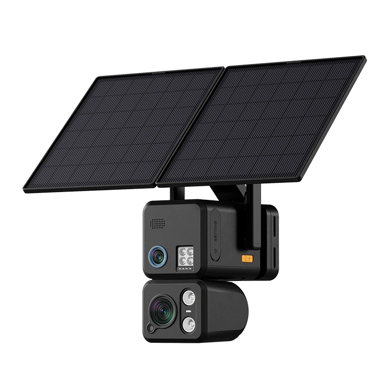 8MP Dual-Lens Solar Powered Security Camera
