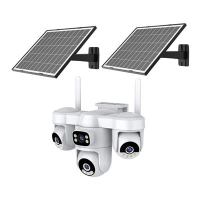 Quad-Lens 4G AI Solar Camera